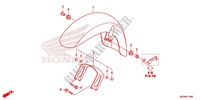 GARDE BOUE AVANT (VT1300CRA/CR/CTA/CT) pour Honda VT 1300 INTERSTATE de 2013