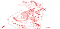 SELLE pour Honda VT 1300 C FURY de 2010