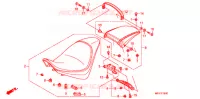 SELLE pour Honda VT 1300 C FURY ABS de 2010