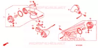 CLIGNOTANT pour Honda VT 1300 C FURY ABS de 2010