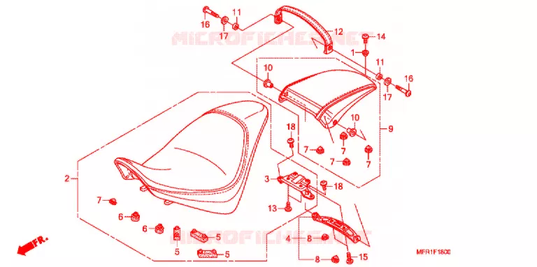 SELLE Honda MOTO 1300 VT 2012  VT1300CXAC