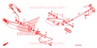 PEDALE pour Honda VT 1300 C FURY ABS de 2012