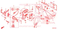 COUVERCLE LATERAL   OUTILS   CONTACTEUR A CLES pour Honda VT 1300 C FURY ABS de 2013