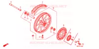 ROUE AVANT pour Honda VT 1300 C FURY ABS de 2015