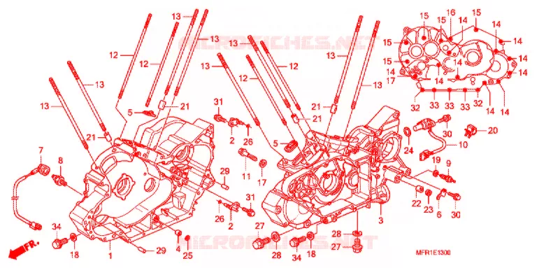 FILTRE A HUILE - POMPE A HUILE Honda MOTO 1300 VT 2016  VT1300CXAF_J