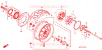 ROUE ARRIERE pour Honda VT 1300 C FURY de 2011