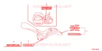 AUTOCOLLANTS pour Honda VT 1300 C FURY de 2012
