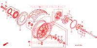 ROUE ARRIERE pour Honda VT 1300 C FURY de 2012