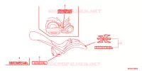AUTOCOLLANTS pour Honda VT 1300 C FURY de 2013