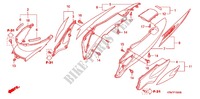 CARENAGE ARRIERE (1) pour Honda WAVE 125 Kick start, Spoked wheels de 2011