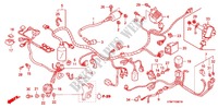 FAISCEAU DES FILS (2) pour Honda WAVE 125 Kick start, Spoked wheels de 2011
