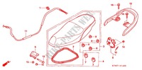 SELLE (1) pour Honda WAVE 125 Kick start, Spoked wheels de 2010