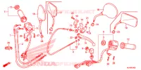 LEVIER DE GUIDON   CABLE   COMMODO pour Honda SHADOW VT 750 PHANTOM de 2016