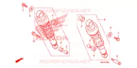 AMORTISSEUR ARRIERE pour Honda SHADOW VT 750 SPIRIT F de 2008