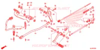 PEDALE pour Honda SHADOW VT 750 SPIRIT F de 2014