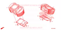 CYLINDRE pour Honda SHADOW VT 750 AERO ABS de 2009