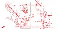 MAITRE CYLINDRE DE FREIN AVANT pour Honda SHADOW VT 750 ACE DELUXE 2 TONES de 1998