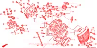 CULASSE (AVANT) pour Honda SHADOW VT 750 DELUXE 2 TONES de 1999