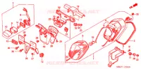 FEU ARRIERE pour Honda SHADOW VT 750 DELUXE 2 TONES de 2000