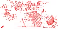 CULASSE (AVANT) pour Honda SHADOW VT 750 DELUXE 2 TONES de 1998