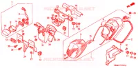 FEU ARRIERE pour Honda SHADOW VT 750 DELUXE 2 TONES de 1998