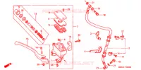 MAITRE CYLINDRE DE FREIN AVANT pour Honda SHADOW VT 750 DELUXE 2 TONES de 1998