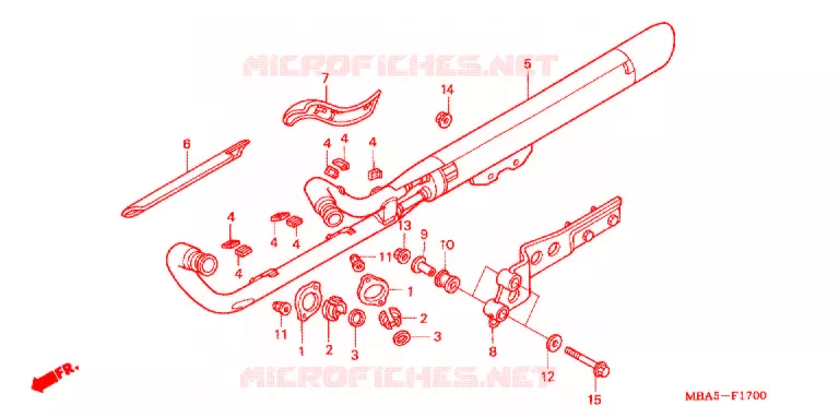 SILENCIEUX D'ECHAPPEMENT Honda MOTO 750 SHADOW 2003  VT750CDA3