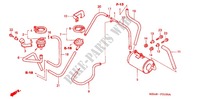 RESERVOIR DE RECYCLAGE DES GAZ (AC) pour Honda SHADOW VT 750 DELUXE ACE Silver/Black paint scheme de 2003