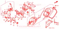 FEU ARRIERE pour Honda SHADOW VT 750 DELUXE ACE Kumamoto factory de 2002