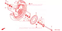 ROUE AVANT pour Honda SHADOW VT 750 ACE DELUXE de 1998