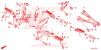 REPOSE PIED pour Honda CBR 1000 ABS RED de 2017
