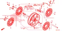 ROUE AVANT pour Honda CBR 1000 ABS RED de 2017