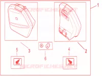 JEU DE VALISES 29L pour Honda NC 750 INTEGRA S de 2017