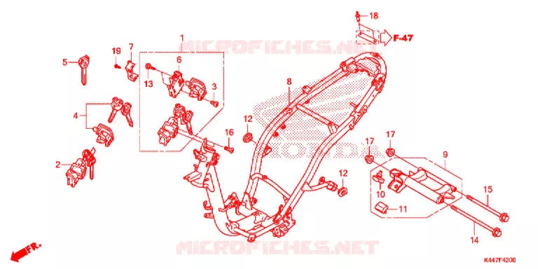 CADRE Honda SCOOTER 110 VISION 2018  NSC110MPDH