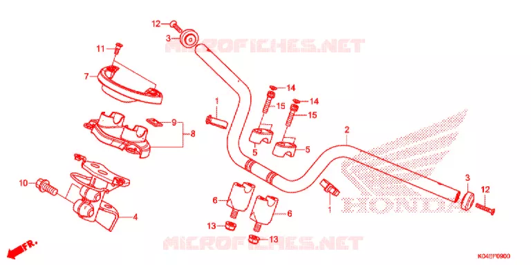 GUIDON Honda SCOOTER 300 FORZA 2020  NSS300AH