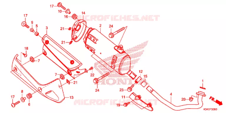 SILENCIEUX D'ECHAPPEMENT Honda SCOOTER 300 FORZA 2017  NSS300H