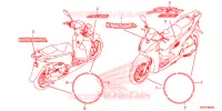 AUTOCOLLANTS pour Honda SH 300 IS ABS de 2017