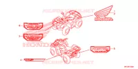 AUTOCOLLANTS pour Honda FOURTRAX 420 RANCHER 4X4 AT DCT IRS EPS de 2017