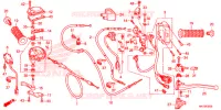LEVIER DE GUIDON   CABLE   COMMODO pour Honda FOURTRAX 420 RANCHER 4X4 AT DCT IRS EPS de 2017