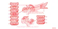 AUTOCOLLANTS pour Honda FOURTRAX 420 RANCHER 4X4 Manual Shift de 2017