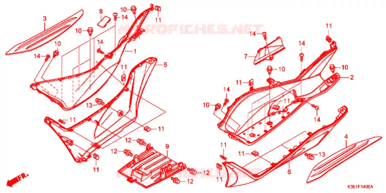 MARCHE PIEDS Honda SCOOTER 125 PCX 2018  WW125SJ