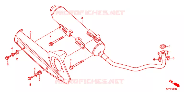 SILENCIEUX D'ECHAPPEMENT Honda SCOOTER 150 PCX 2012  WW150C