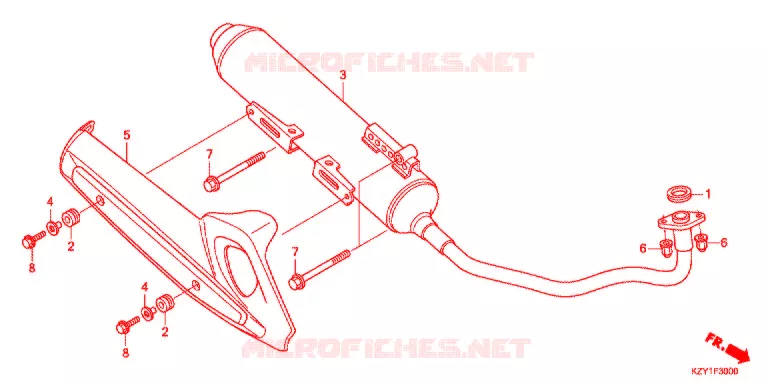 SILENCIEUX D'ECHAPPEMENT Honda SCOOTER 150 PCX 2013  WW150D