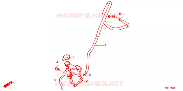 VASE D'EXPANSION Honda SCOOTER 150 PCX 2015  WW150F
