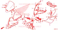 CARENAGE AVANT pour Honda PCX 150 de 2016