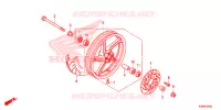 ROUE AVANT pour Honda PCX 150 de 2016