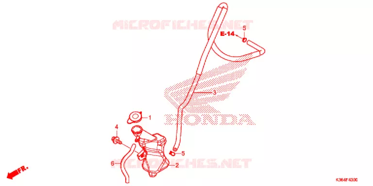 VASE D'EXPANSION Honda SCOOTER 150 PCX 2016  WW150G