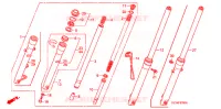 FOURCHE pour Honda APE 100 de 2008