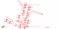 GUIDON   TE DE FOURCHE pour Honda APE 100 de 2008
