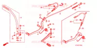 PEDALE   KICK pour Honda APE 100 de 2008